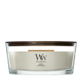 WoodWick Vela Aromática Ellipse Fireside - 9 cm / 19 cm - Vela Aromática en Vidrio - Mecha de Madera