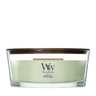 WoodWick Scented Candle Ellipse Matcha Zest - 9 cm / 19 cm - Scented Candle in Glass - Wooden Wick