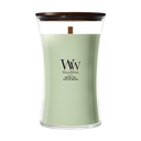 WoodWick Vela Aromática Grande Matcha Zest - 18 cm / ø 10 cm - Vela Aromática en Vidrio - Mecha de Madera