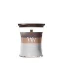 WoodWick Vela Aromática Mediana Trilogy Radiant Cashmere - 11 cm / ø 10 cm - Vela Aromática en Vidrio - Mecha de Madera