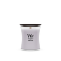 WoodWick Vela Aromática Mediana Lavanda & Cedro - 11 cm / ø 10 cm - Vela Aromática en Vidrio - Mecha de Madera