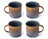 Cosy & Trendy Mugs Quintana Blue - 450 ml - 4 pieces