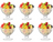 Bormioli Rocco Ice Cream Cups - Sorbet Glasses - Diamond - 360 ml - 6 pieces
