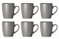 Cosy & Trendy Mugs with Handle - Speckle Grey - 350 ml - 6 pieces