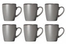 Cosy & Trendy Mugs with Handle - Speckle Grey - 350 ml - 6 pieces