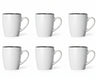 Cosy & Trendy Mugs Speckle White 350 ml - 6 pieces