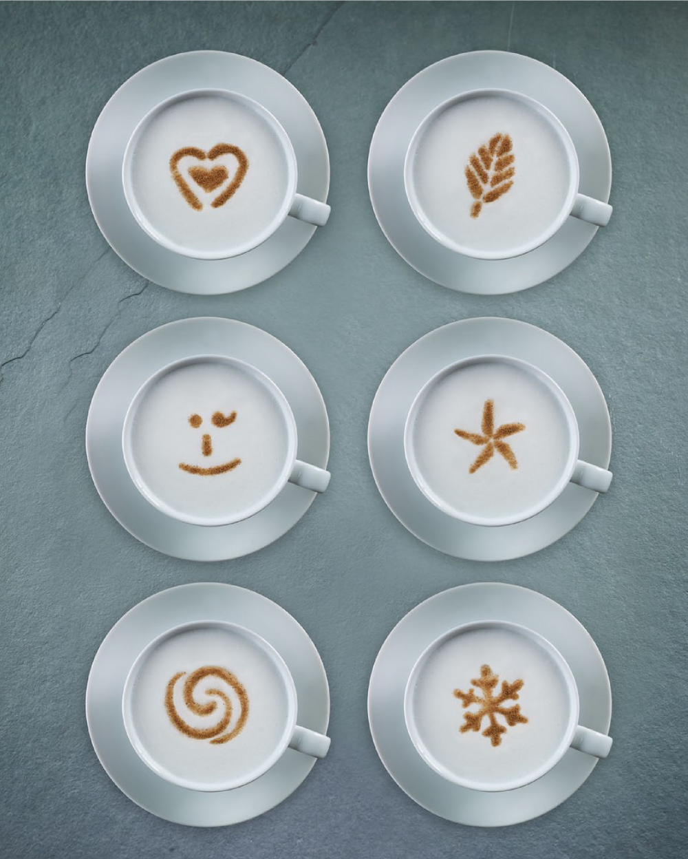 Aerolatte Cocoa Shaker Cappuccino Artist - 6 Stencils