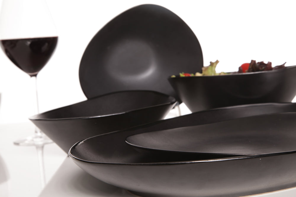 Cosy & Trendy Small Plates / Cake Plates Vongola Black - 15 x 14 cm - 4 pieces