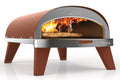 ZiiPa Pizza Oven Piana - Gas model - with Thermometer - Terracotta - for ø 30 cm pizzas - Rotating pizza stone