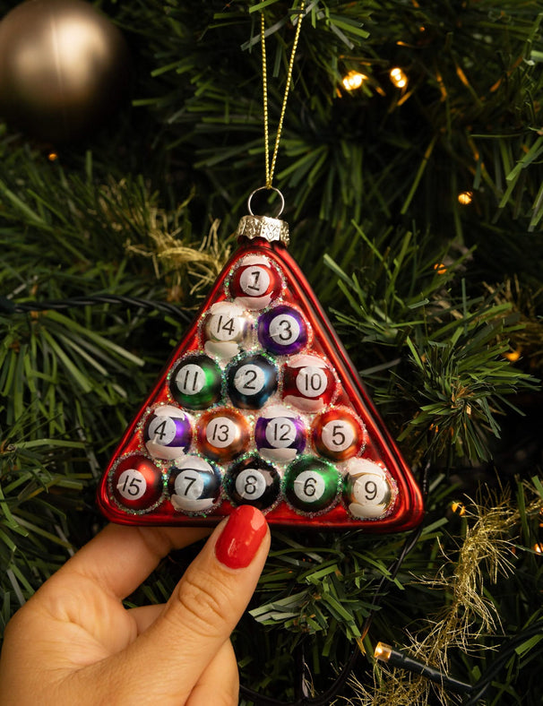 Bola de Navidad Nordic Light Billar 10 cm