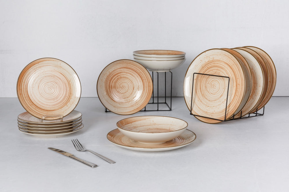 Cosy & Trendy Deep Plates Sintra Terracotta ø 21 cm - 4 Pieces