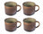 Cosy & Trendy Mugs Quintana Green - 450 ml - 4 pieces