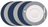 Cookinglife Placemats - Double-sided - Vegan leather - Grey / Blue ø 38 cm - 6 pieces
