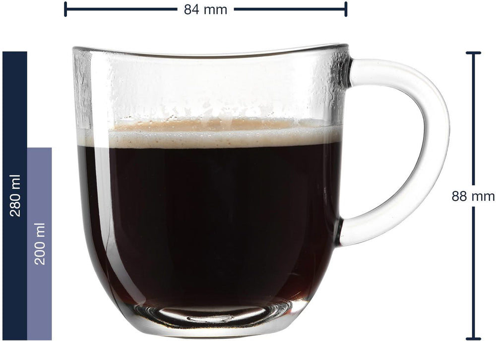 Leonardo Coffee glasses Napoli 280 ml - 6 pieces