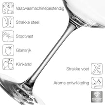 Leonardo Wine Glass Set (Red Wine Glasses + White Wine Glasses) Puccini - 12 piece set