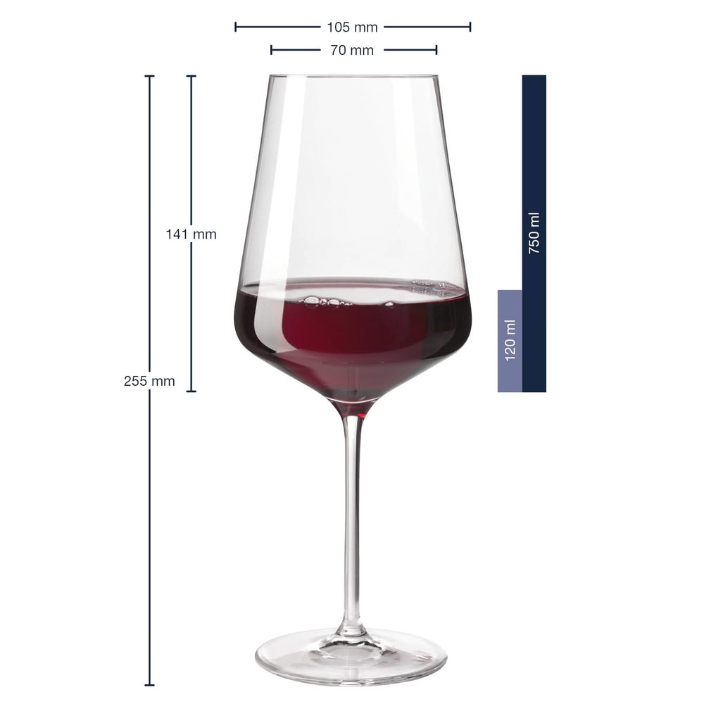Leonardo Wine Glass Set (Red Wine Glasses + White Wine Glasses) Puccini - 12 piece set