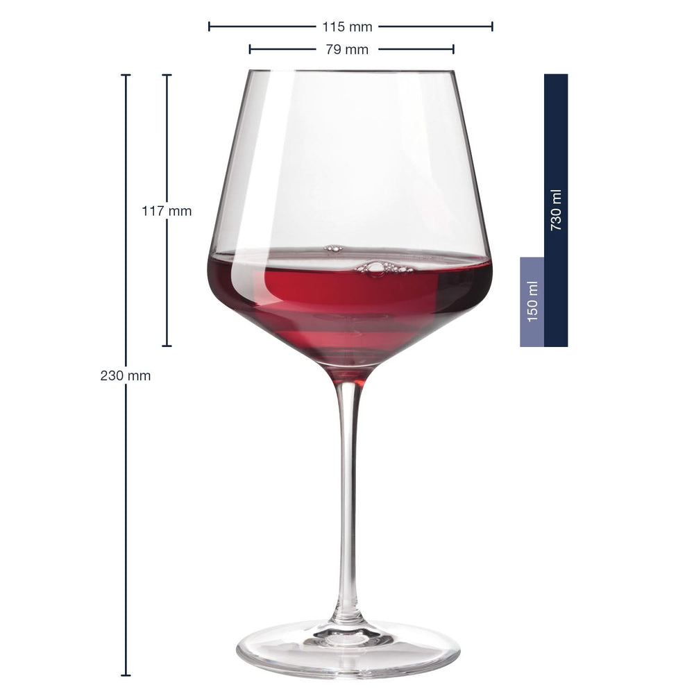 Leonardo Burgundy Glasses / Gin Tonic Glasses Puccini - 730 ml - 6 pieces