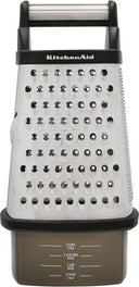 KitchenAid Box Grater Core Stainless Steel 16.5cm - with storage container 473 ml