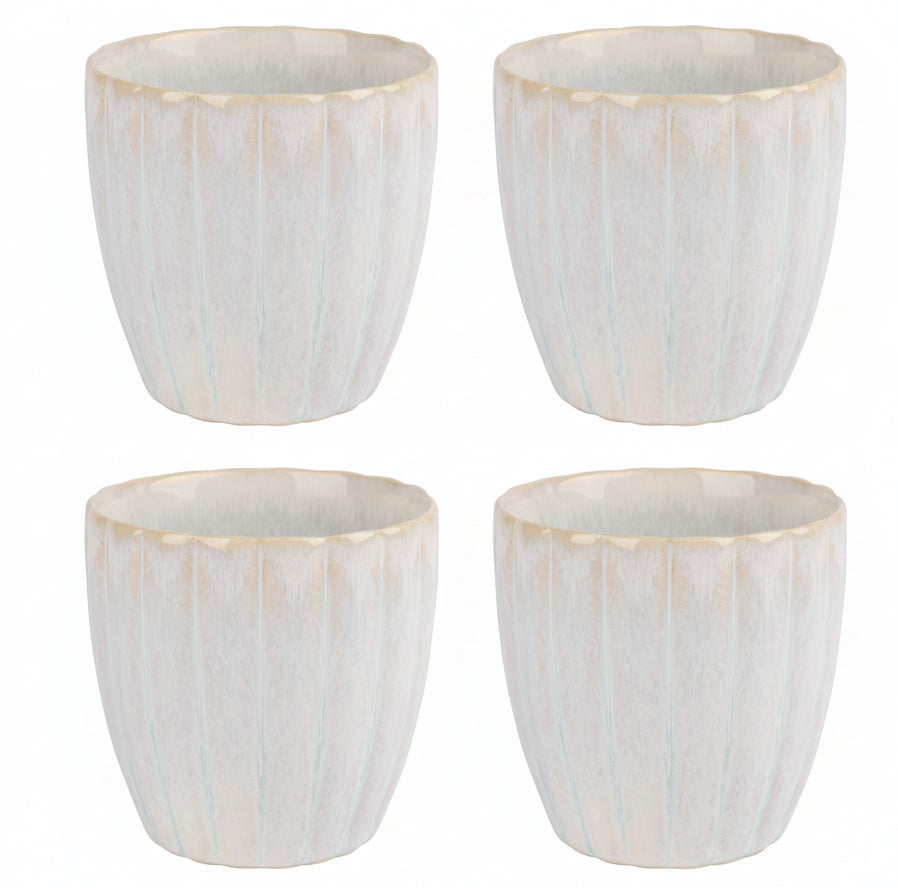 Cosy & Trendy Coffee Cups Astera Pure White - 240 ml - 4 Pieces