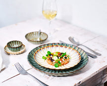 Cosy &amp; Trendy Breakfast Plates / Dessert Plates - Astera Ocean Blue - Ø 21 cm - 4 Pieces