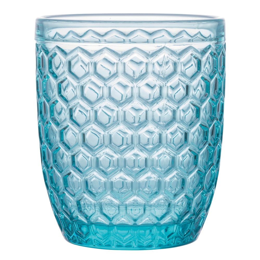 Villa d'Este Home Water Glasses Geometrie Ocean - Blue - 350 ml - Set of 6