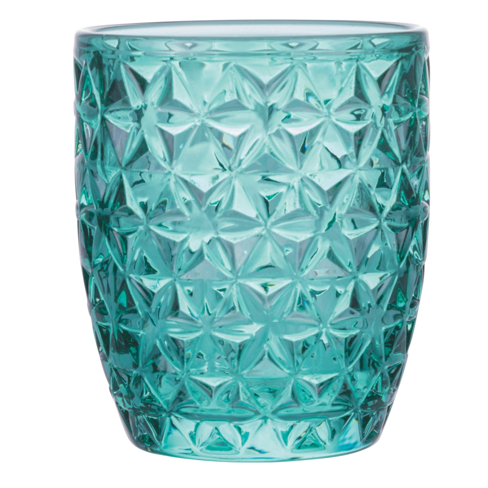 Villa d'Este Home Water Glasses Geometrie Ocean - Blue - 350 ml - Set of 6