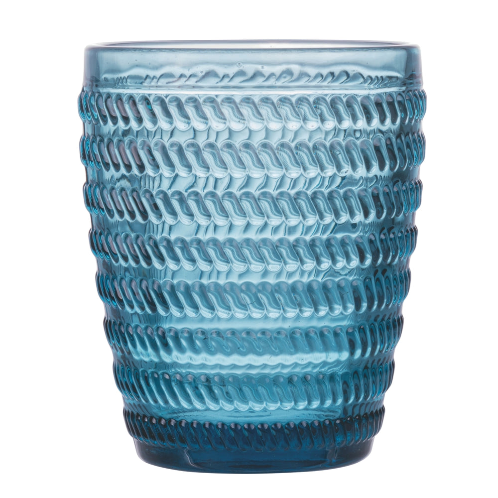 Villa d'Este Home Water Glasses Geometrie Ocean - Blue - 350 ml - Set of 6