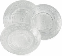 Villa d'Este Home Dinnerware Set Imperial Glass 18-piece / 6 persons - 6 dinner plates, 6 breakfast plates and 6 deep plates