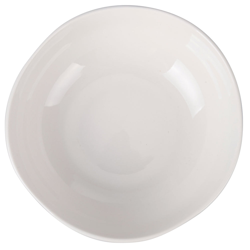 Villa d'Este Home Dinnerware Set Wave White Porcelain 18-piece / 6 persons - 6 dinner plates, 6 breakfast plates and 6 deep plates