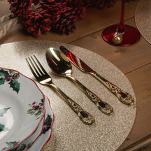 Villa d'Este Home Cutlery Set Wonderland - Gold - 24 pieces / 6 persons