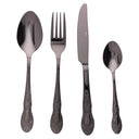 Villa d'Este Home Cutlery Set Wonderland - Black - 24 Pieces / 6 People