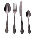 Villa d'Este Home Cutlery Set Wonderland - Black - 24 Pieces / 6 People
