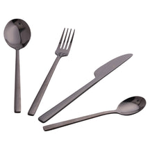 Villa d'Este Home Cutlery Set Stylo - Black - 24 pieces / 6 persons