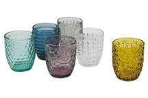 Villa d'Este Home Water Glasses Geometrie Multicolor - 300 ml - 6 pieces