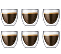 Bodum vaso de espresso de doble pared Pavina - válvula patentada - 80 ml - 6 piezas