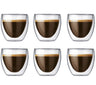 Bodum vaso de espresso de doble pared Pavina - válvula patentada - 80 ml - 6 piezas