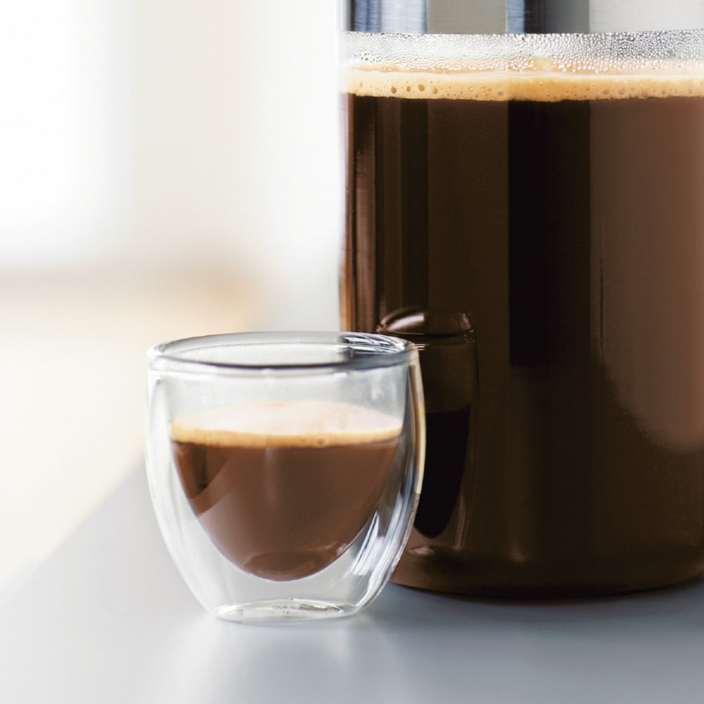 Bodum vaso de espresso de doble pared Pavina - válvula patentada - 80 ml - 6 piezas