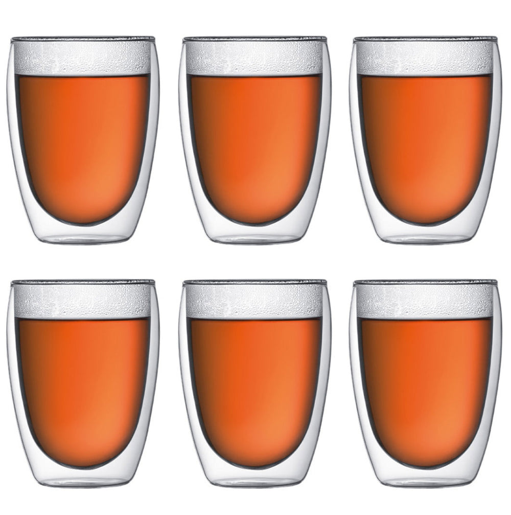 Bodum vaso de café / té de doble pared Pavina - válvula patentada - 350 ml - 6 piezas