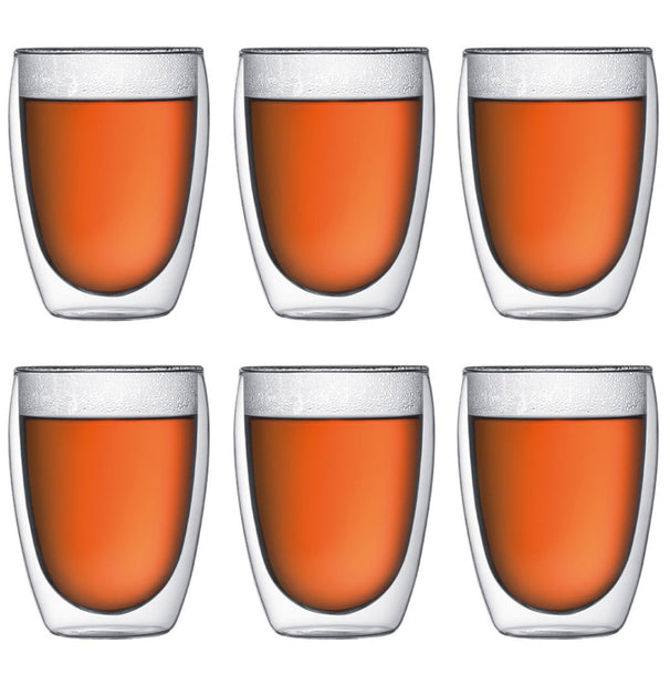 Bodum vaso de café / té de doble pared Pavina - válvula patentada - 350 ml - 6 piezas