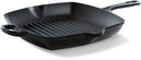 BK Grill Pan Bourgogne Jet Black Cast Iron 26 x 26 cm - Enamelled Non-Stick Coating