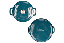 Cosy & Trendy Casserole Fontestic Cast Iron Green Heron Ø 28 cm / 6.8 Liter - Enamelled