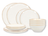 Salt & Pepper Juego de vajilla Artisan Blanco 12 piezas / 4 personas - 4 platos para cena, 4 platos para desayuno y 4 cuencos