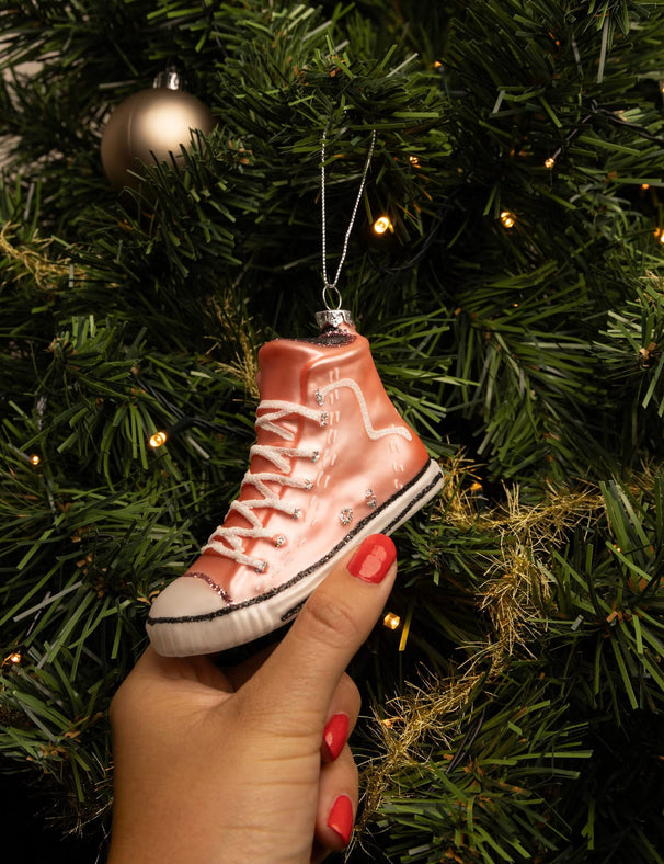 Bola de Navidad Nordic Light Zapatilla rosa 11 cm