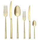 Sambonet Set de cubiertos Rock - Antique Champagne - 36 delig / 6 personas