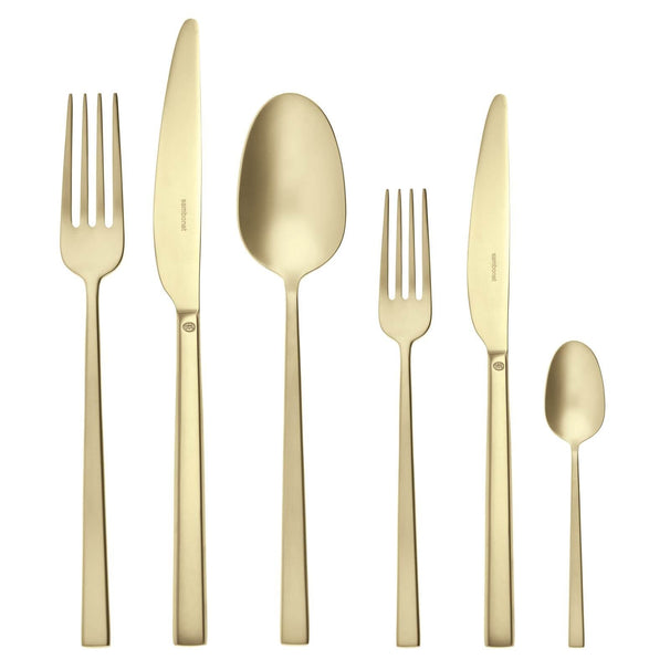 Sambonet Set de cubiertos Rock - Antique Champagne - 36 delig / 6 personas