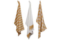 Cosy & Trendy Tea Towels Fabric Amber Gold 50x70 cm - 3-piece