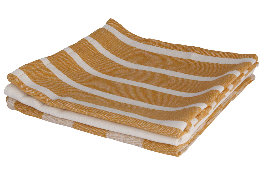 Cosy & Trendy Tea Towels Fabric Amber Gold 50x70 cm - 3-piece