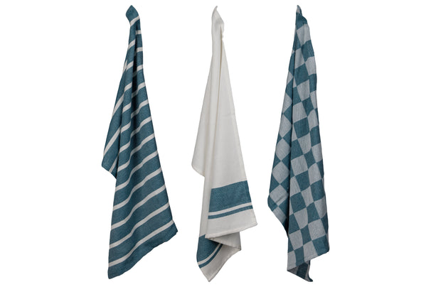 Cosy & Trendy Tea Towels Fabric Green Heron 50x70 cm - 3-piece