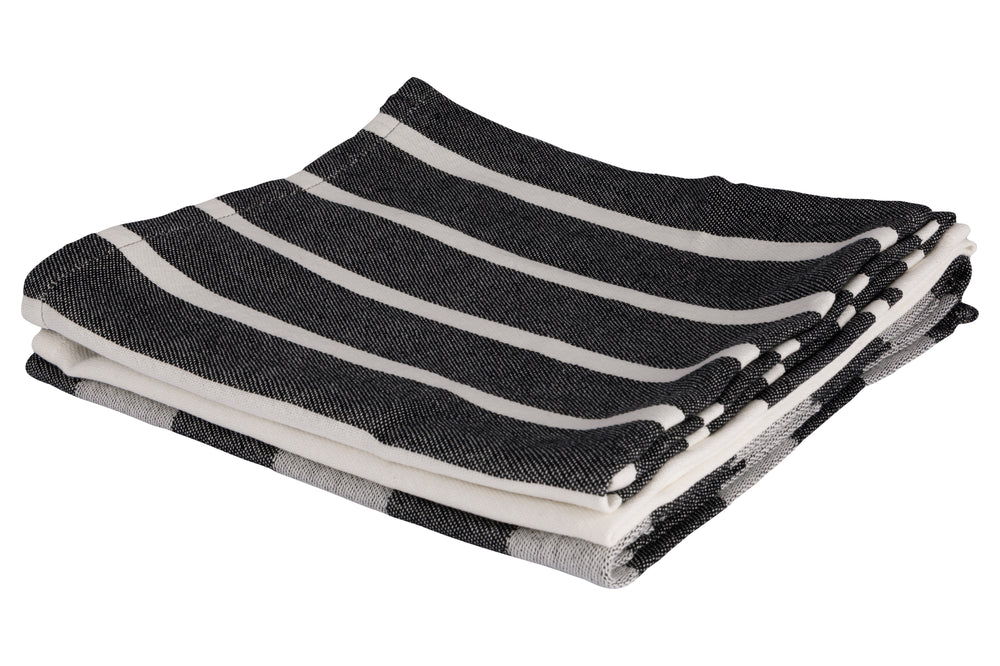 Cosy & Trendy Tea Towels Stoff Black Chambray 50x70 cm - 3-piece
