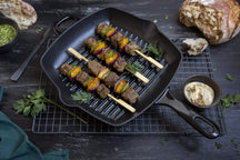 BK Grill Pan Bourgogne Jet Black Cast Iron 26 x 26 cm - Enamelled Non-Stick Coating